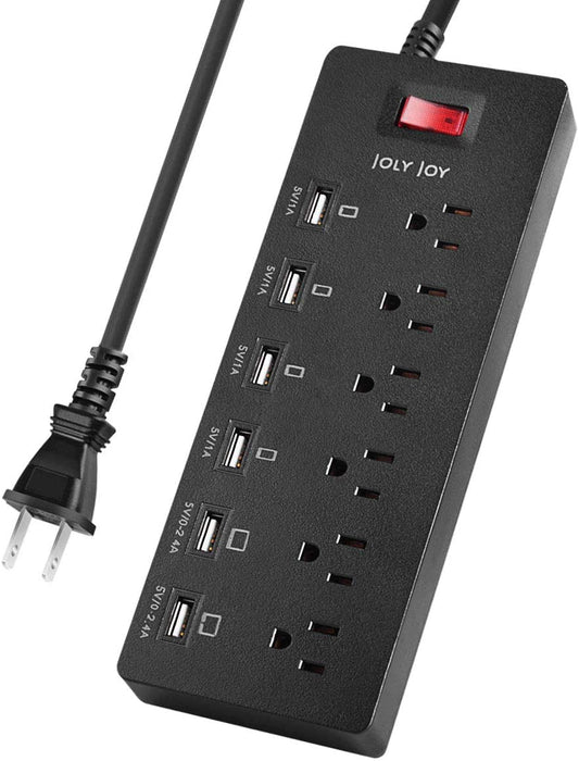 USB コンセント 電源タップ 6個口AC差込口+USB6ポート 一括電源スイッチ
